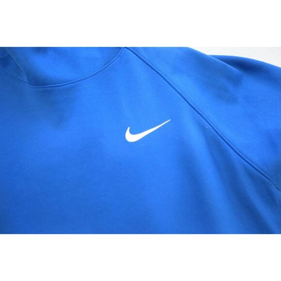 Nike Hoodie Dri Fit Fleece Sweatshirt Athletic Performance Blue Mens Sz Large - Picture 7 of 11